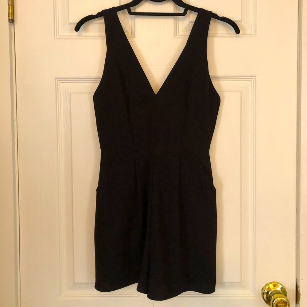 Black shorts romper